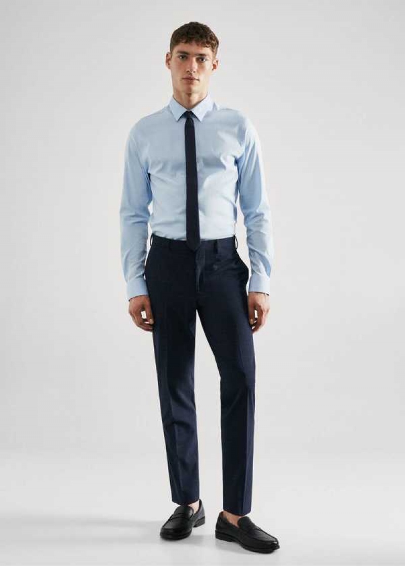 Mango Super Slim-fit Tailored Check Pants | MNG-22276