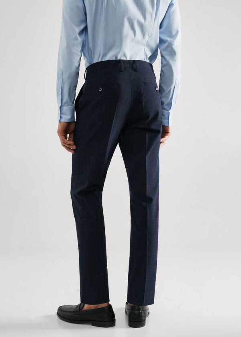 Mango Super Slim-fit Tailored Check Pants | MNG-22276