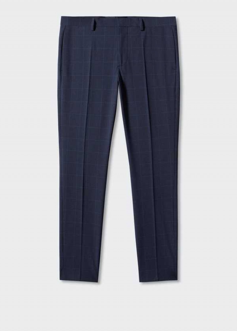 Mango Super Slim-fit Tailored Check Pants | MNG-22276