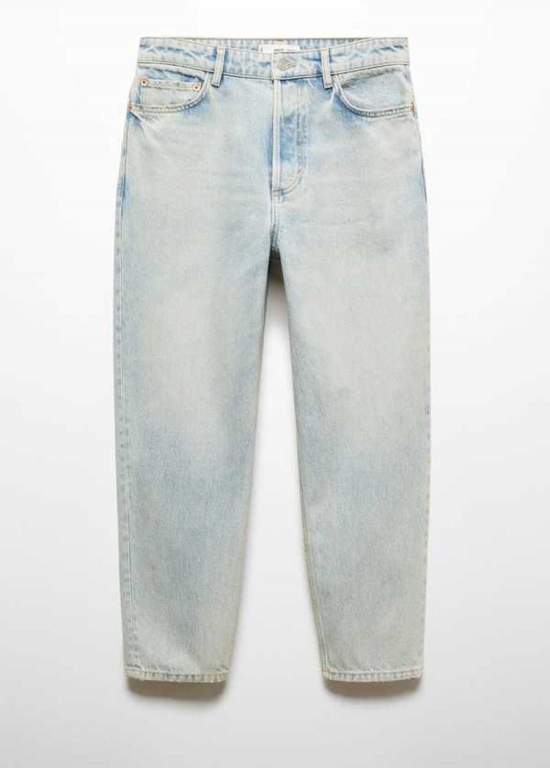 Mango Tapered Loose Cropped Jeans | MNG-21866