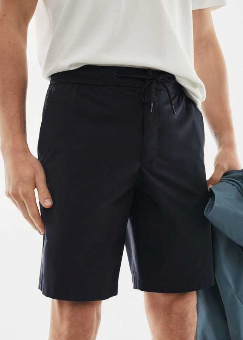 Mango Technical Fabric Bermuda Shorts With Drawstring | MNG-22452