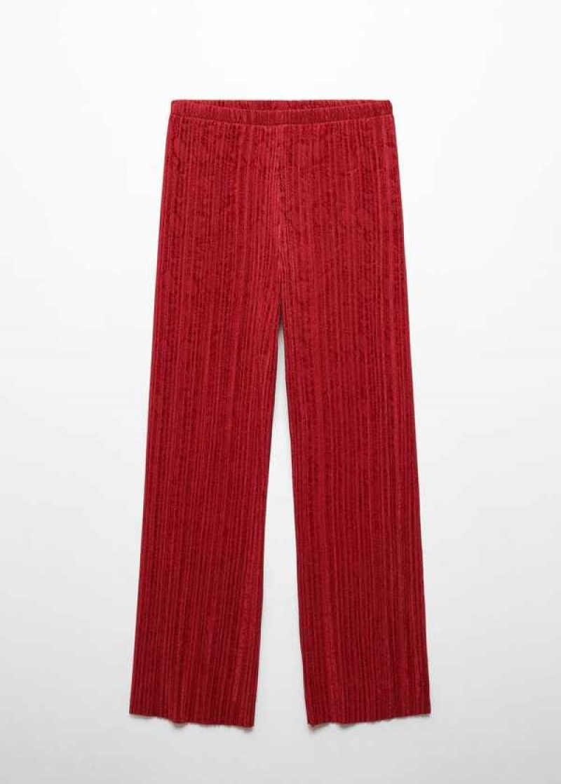 Mango Texture High-waist Pants | MNG-24358