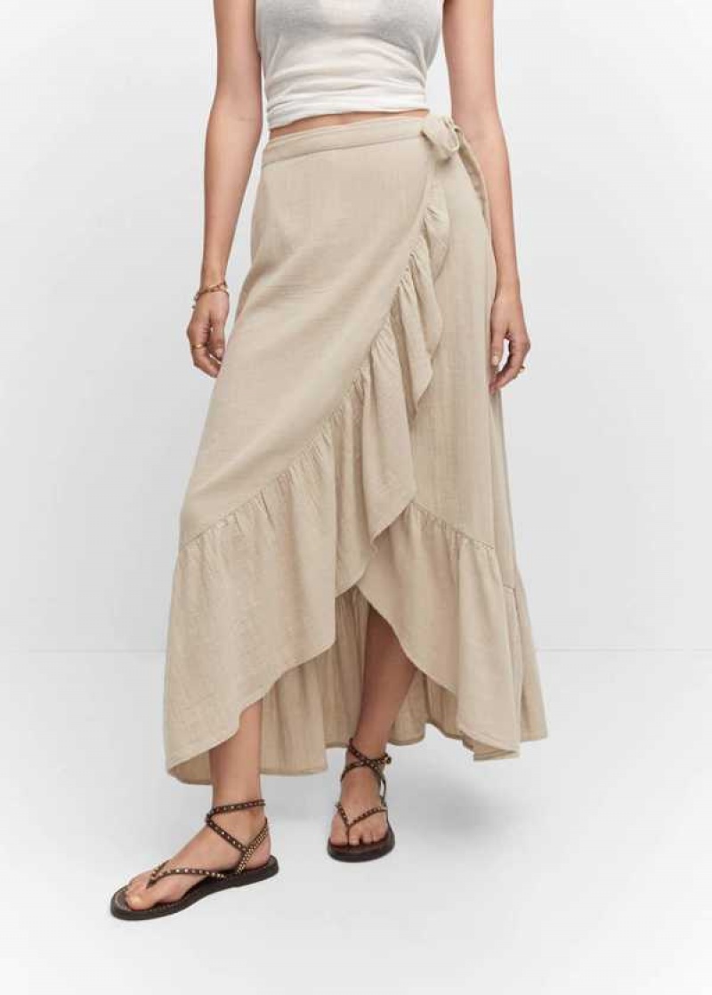 Mango Textured Criss-cross Skirt | MNG-24153