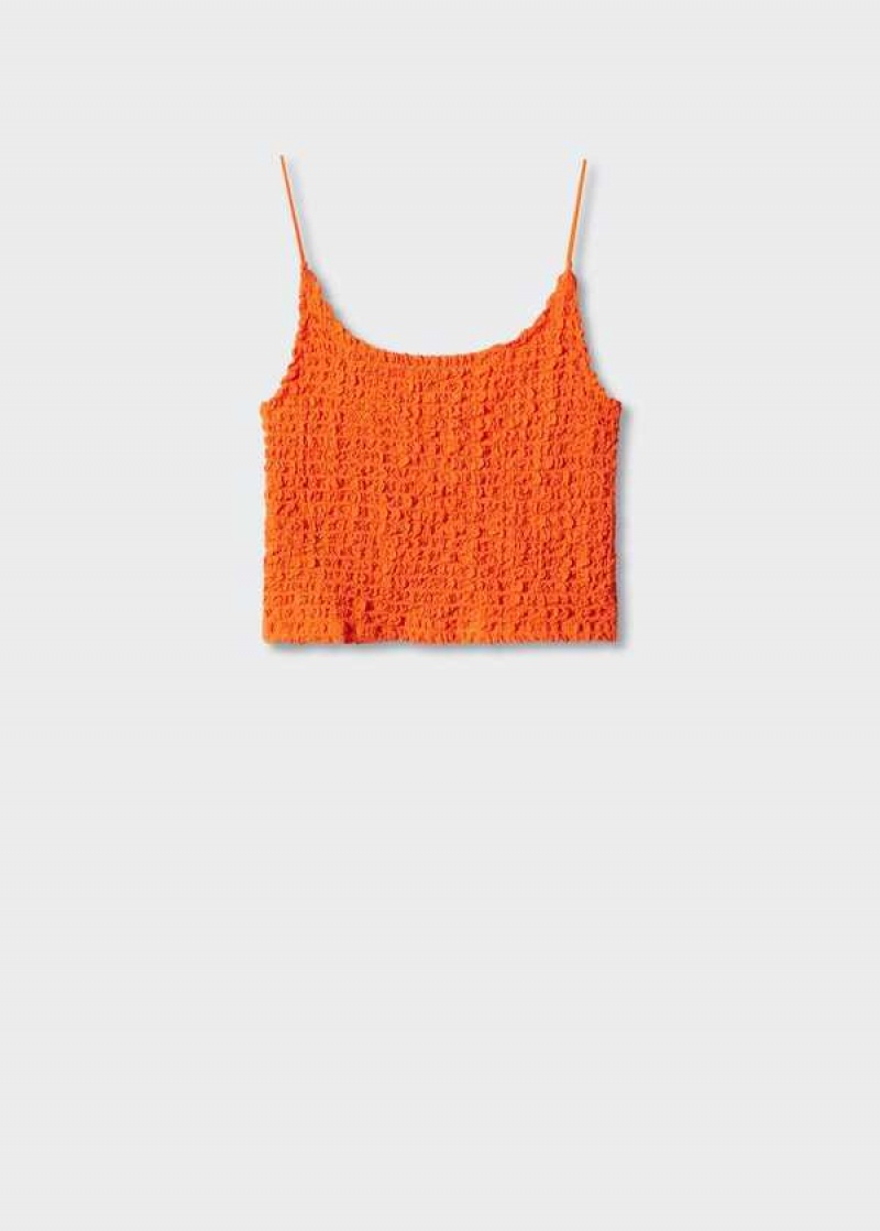 Mango Textured Crop Top | MNG-24800