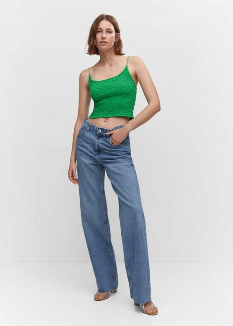 Mango Textured Crop Top | MNG-24808