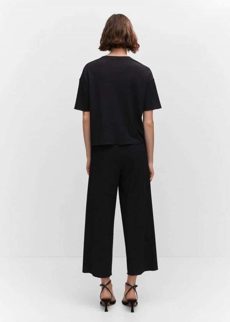 Mango Textured Culotte Pants | MNG-24463