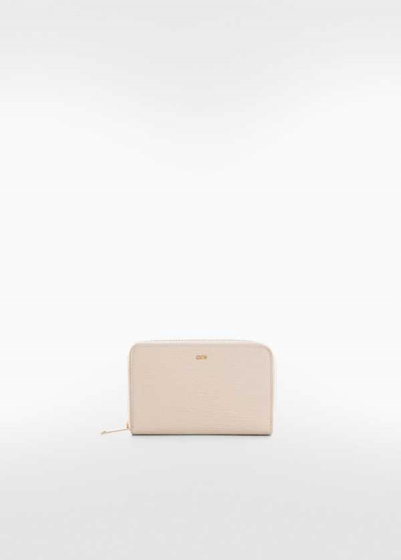 Mango Textured Wallet With Embossed Logo | MNG-23088