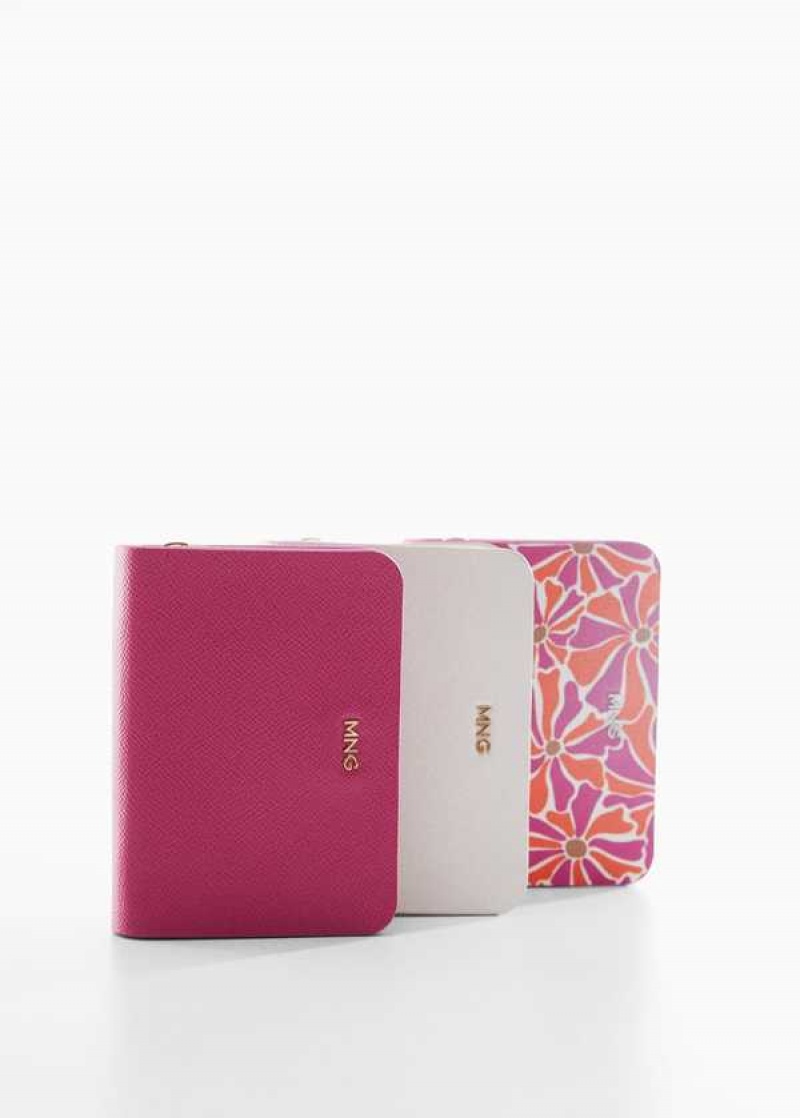 Mango Textured Wallet With Embossed Logo | MNG-23051