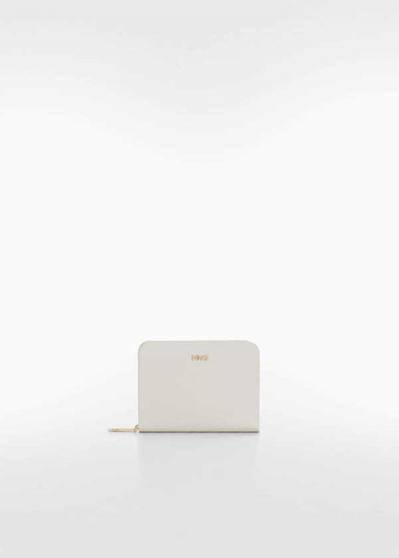 Mango Textured Wallet With Embossed Logo | MNG-23038