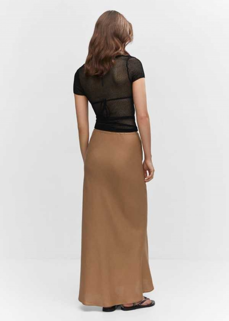 Mango Tie Long Skirt | MNG-24194