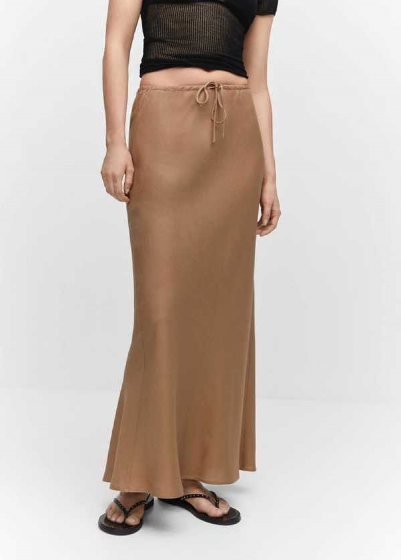 Mango Tie Long Skirt | MNG-24194