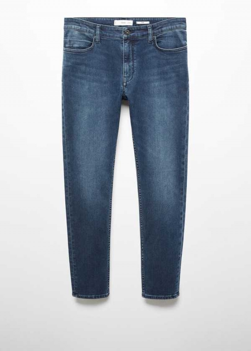 Mango Tom Tapered Cropped Jeans | MNG-21865