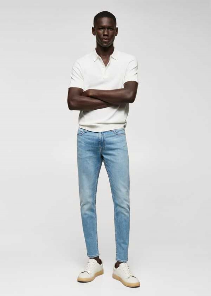 Mango Tom Tapered Cropped Jeans | MNG-21870