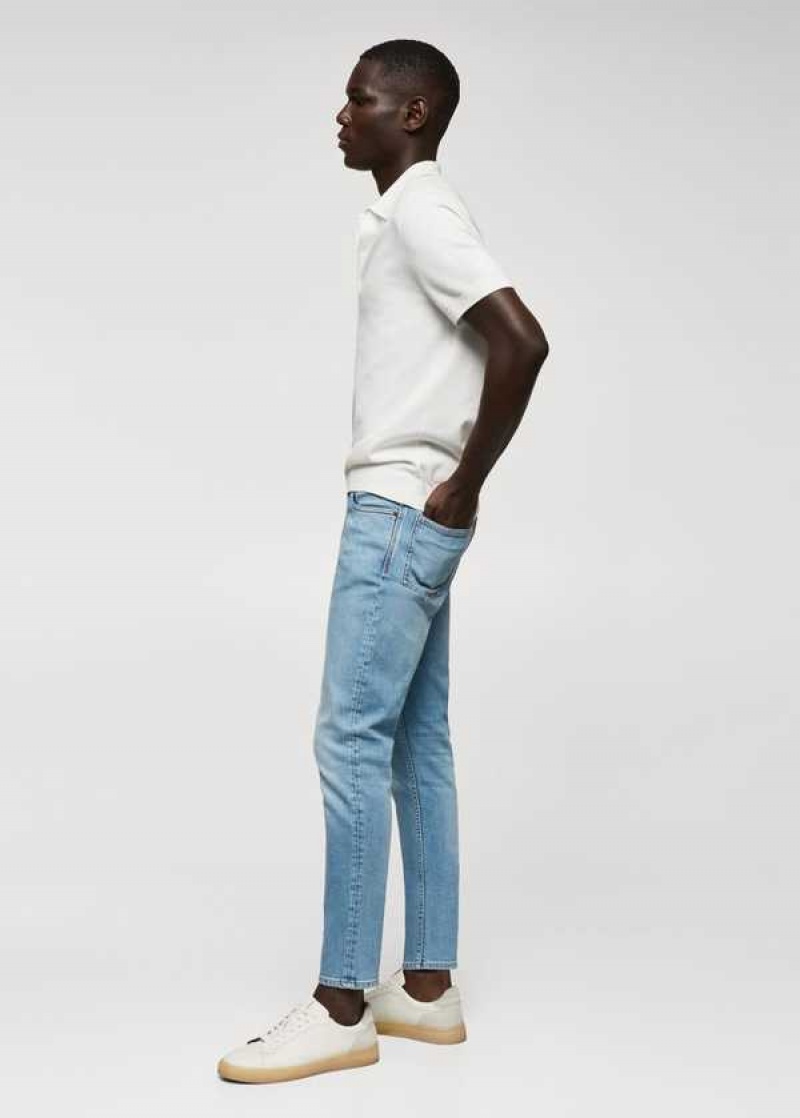 Mango Tom Tapered Cropped Jeans | MNG-21870