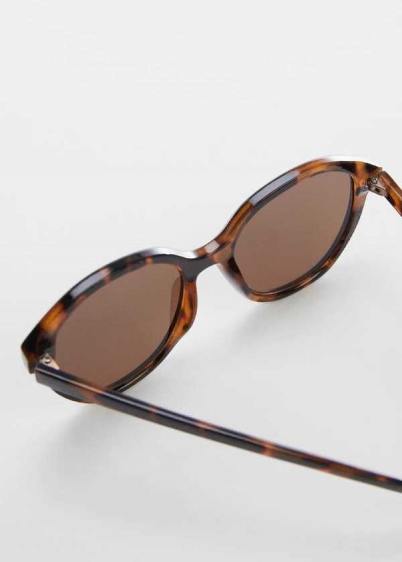 Mango Tortoiseshell Rounded Sunglasses | MNG-22709