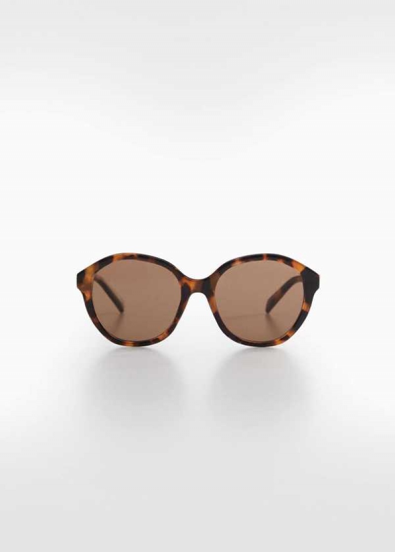 Mango Tortoiseshell Rounded Sunglasses | MNG-22709