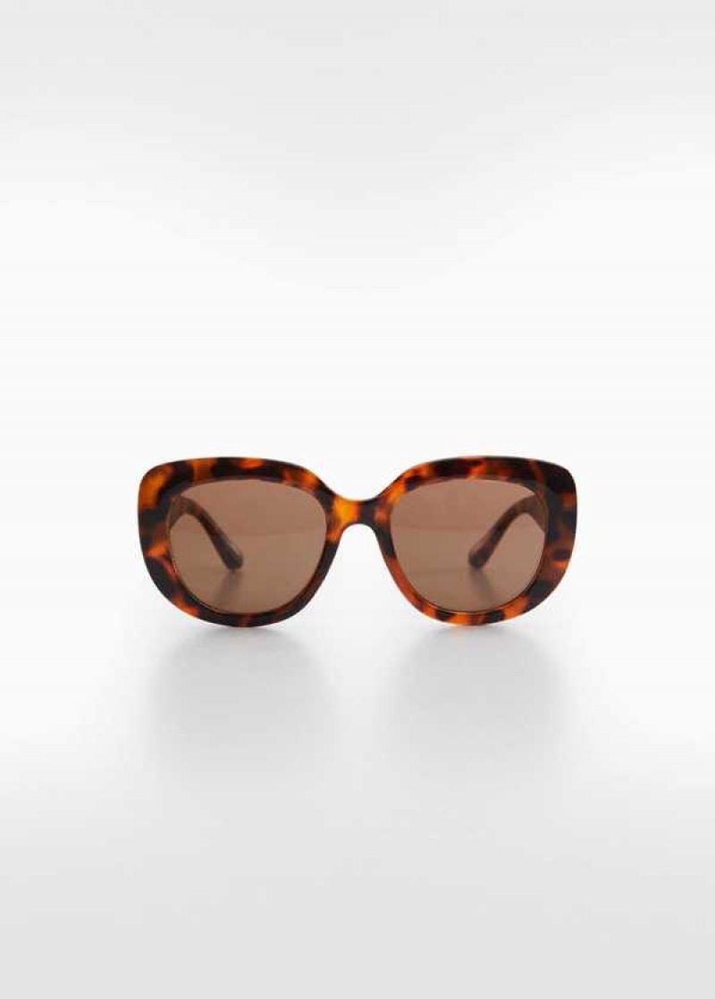 Mango Tortoiseshell Rounded Sunglasses | MNG-22699