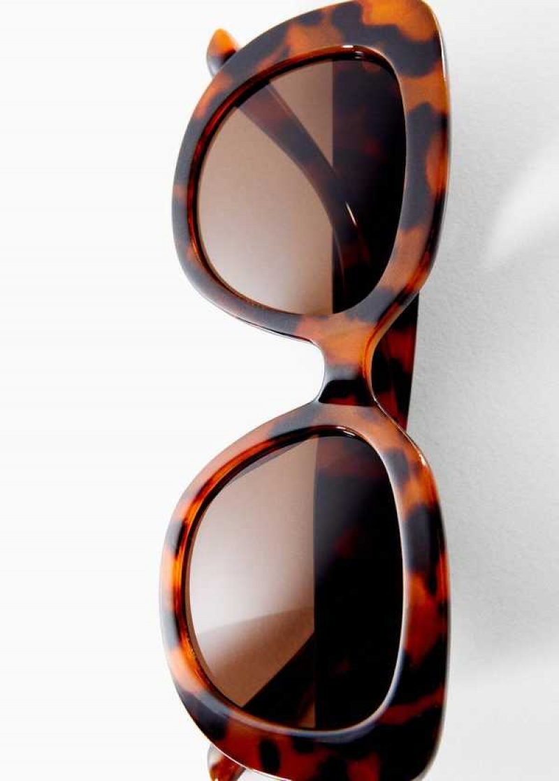 Mango Tortoiseshell Rounded Sunglasses | MNG-22699