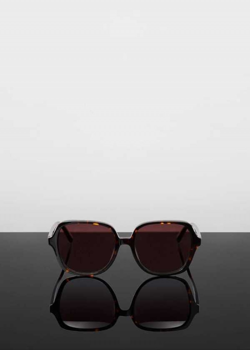 Mango Tortoiseshell Square Sunglasses | MNG-22748