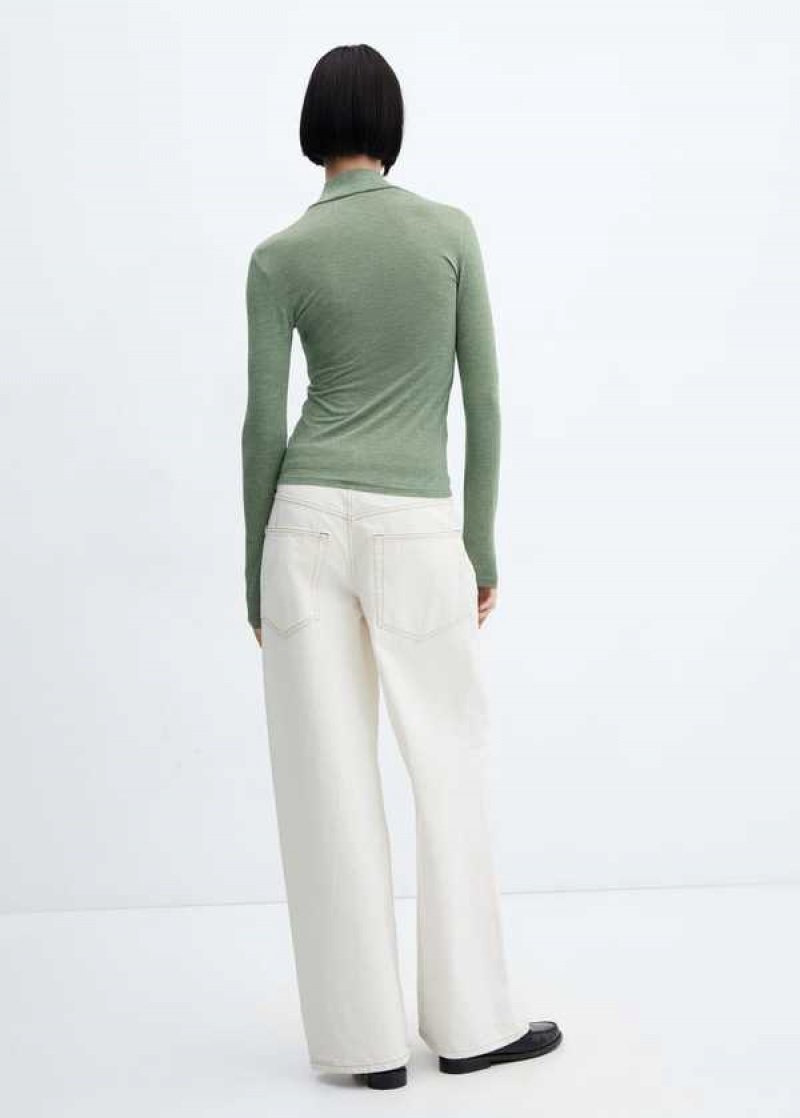 Mango Turtleneck Long-sleeved T-shirt | MNG-25145