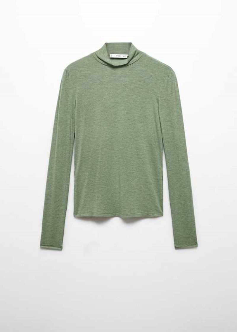 Mango Turtleneck Long-sleeved T-shirt | MNG-25145