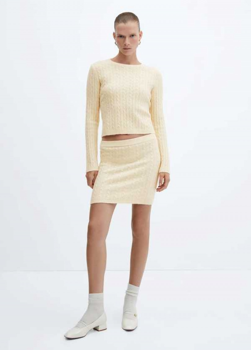 Mango Turtleneck Žebrovaný Svetrové | MNG-25589