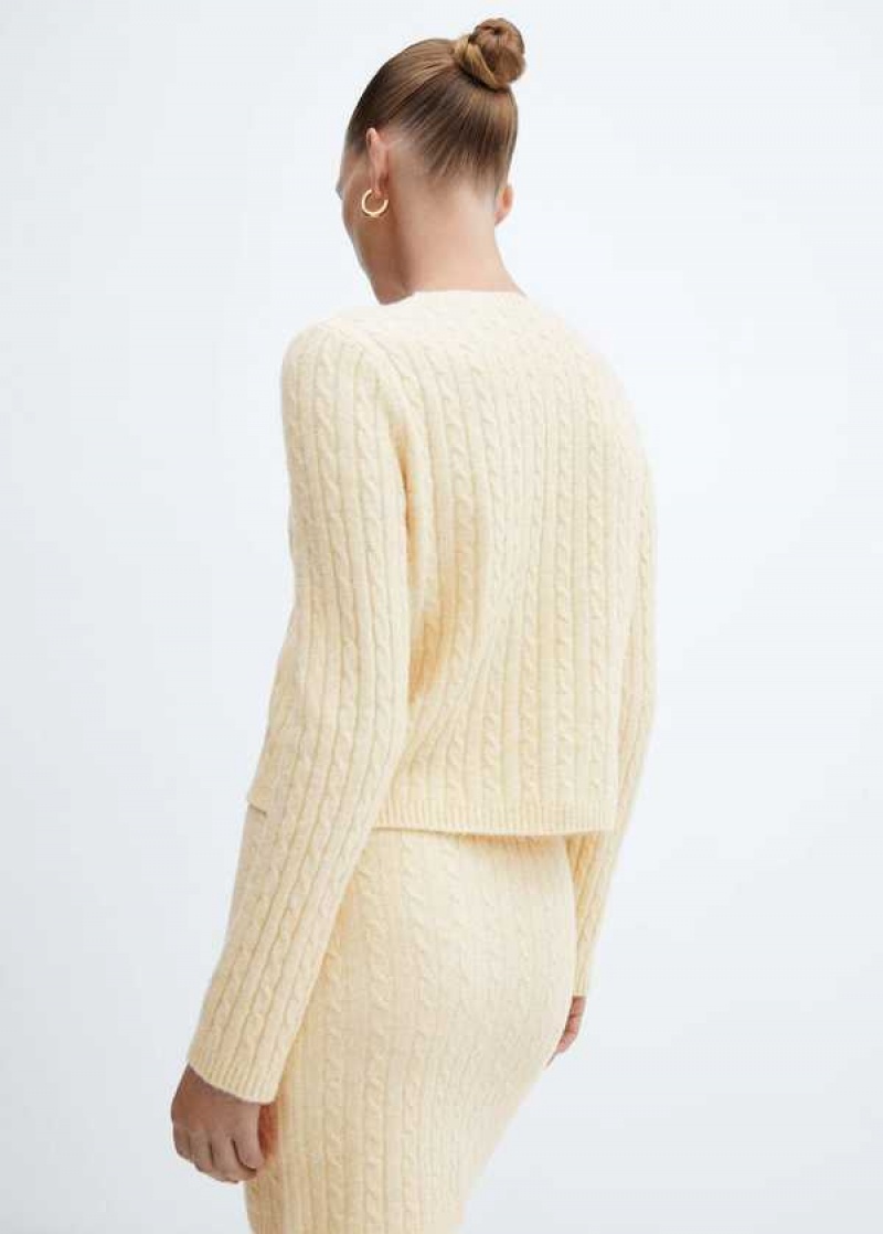 Mango Turtleneck Žebrovaný Svetrové | MNG-25589