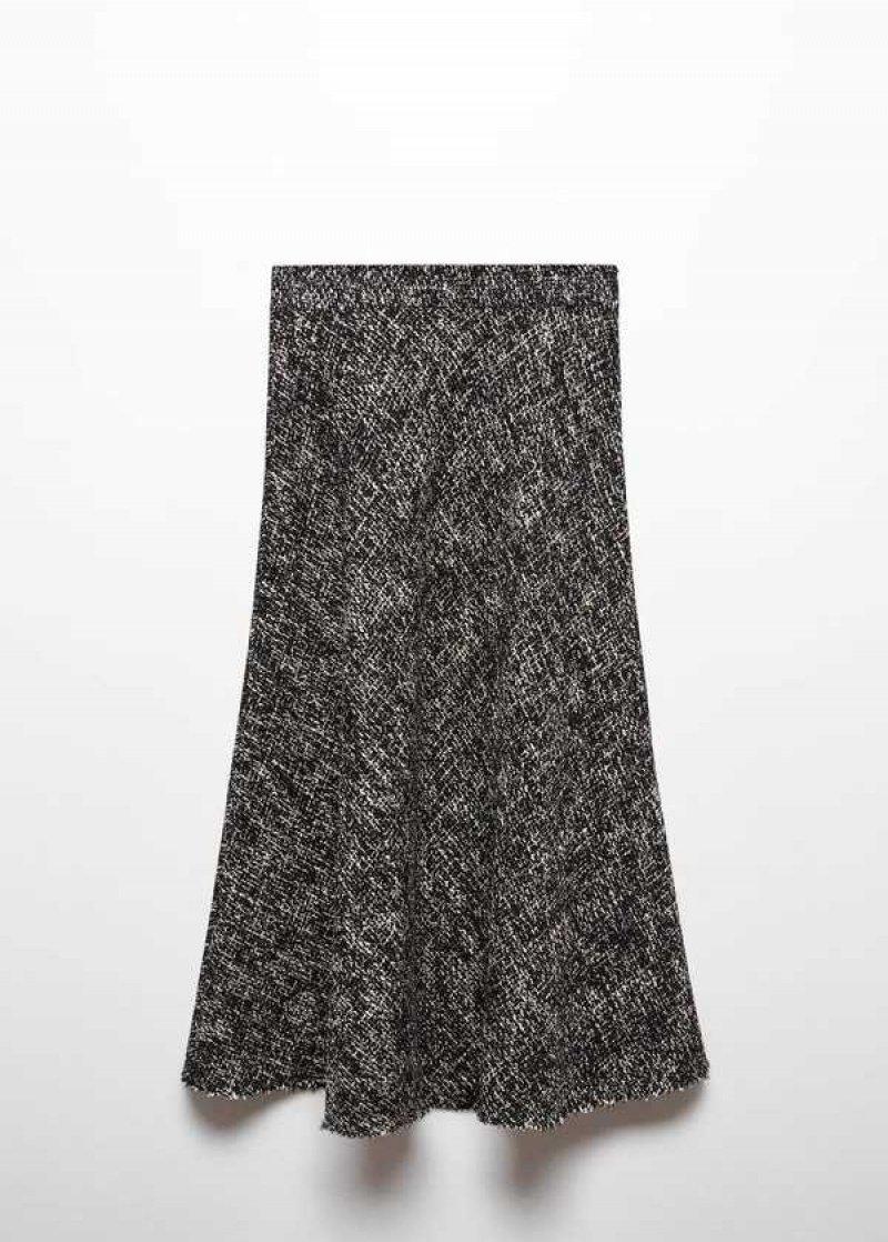 Mango Tweed Midi Skirt | MNG-24133