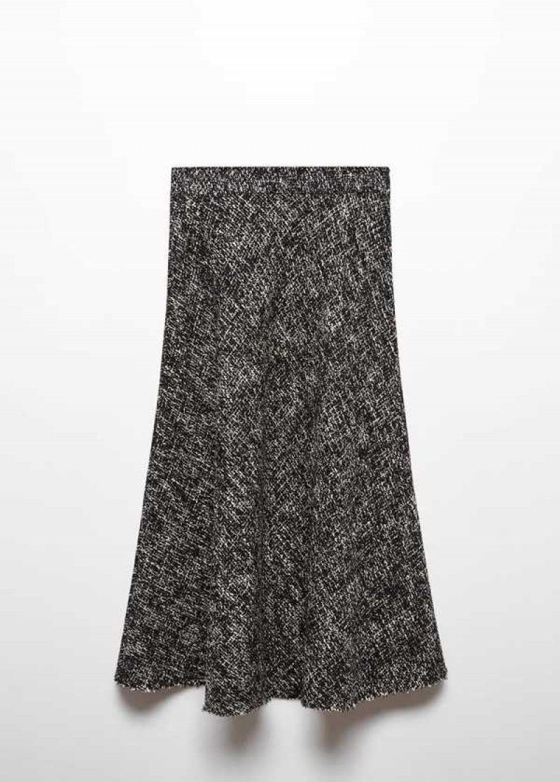 Mango Tweed Midi Skirt | MNG-24134