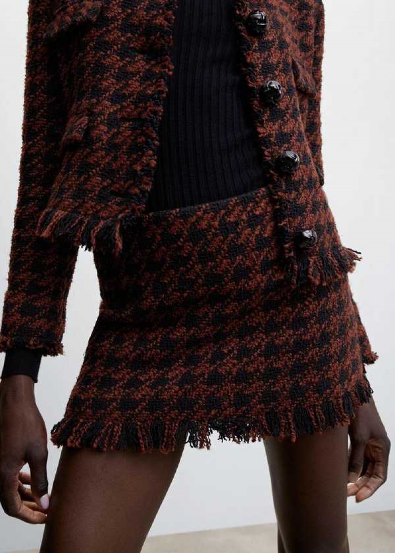 Mango Tweed Miniskirt | MNG-24224