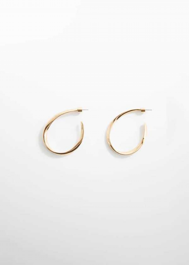 Mango Twisted Hoop Earrings | MNG-22883