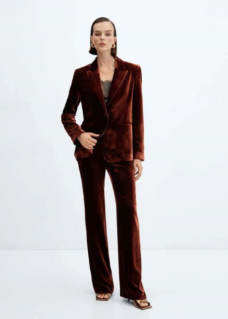 Mango Velvet Suit Trousers | MNG-24491