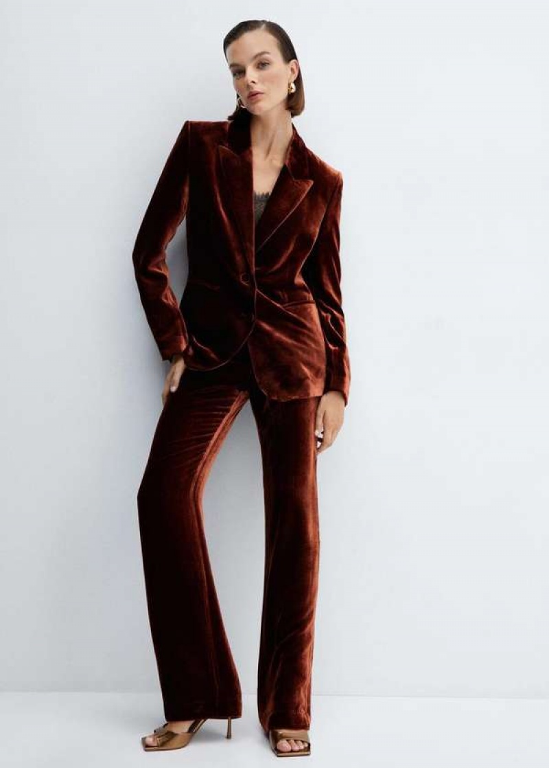 Mango Velvet Suit Trousers | MNG-24491