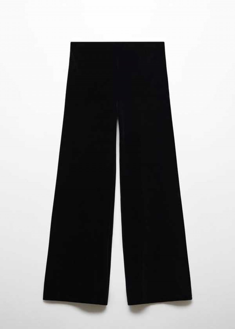 Mango Velvet Wideleg Pants | MNG-24489