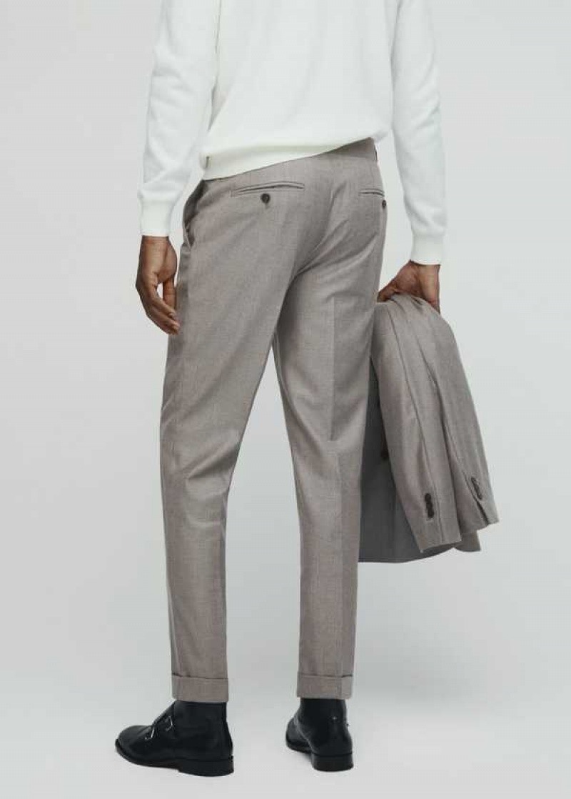 Mango Virgin Vlna Suit Pants | MNG-22468