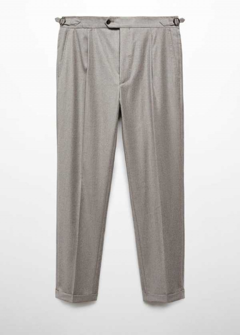 Mango Virgin Vlna Suit Pants | MNG-22468