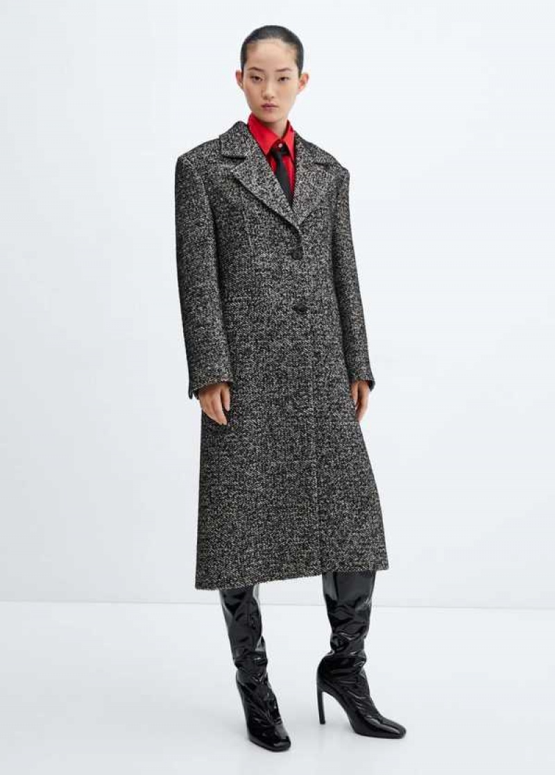 Mango Vlna Double-breasted Coat With Buttons | MNG-26406