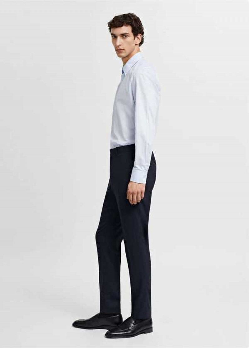 Mango Vlna Slim-fit Suit Pants | MNG-22536