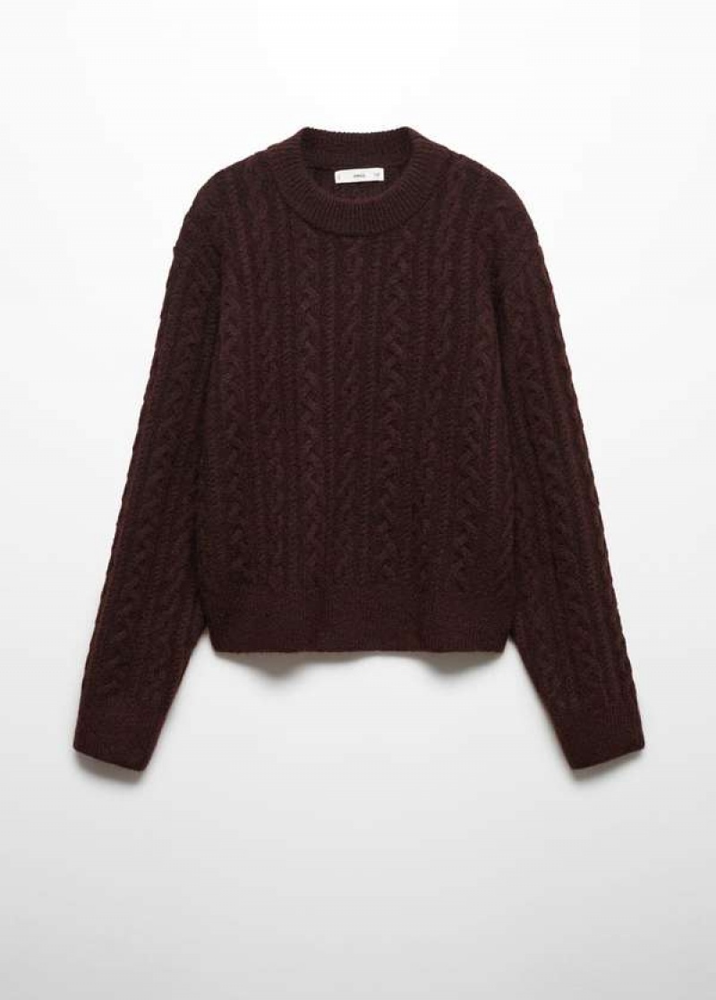 Mango V-neck Žebrovaný Knit Svetrové | MNG-25594