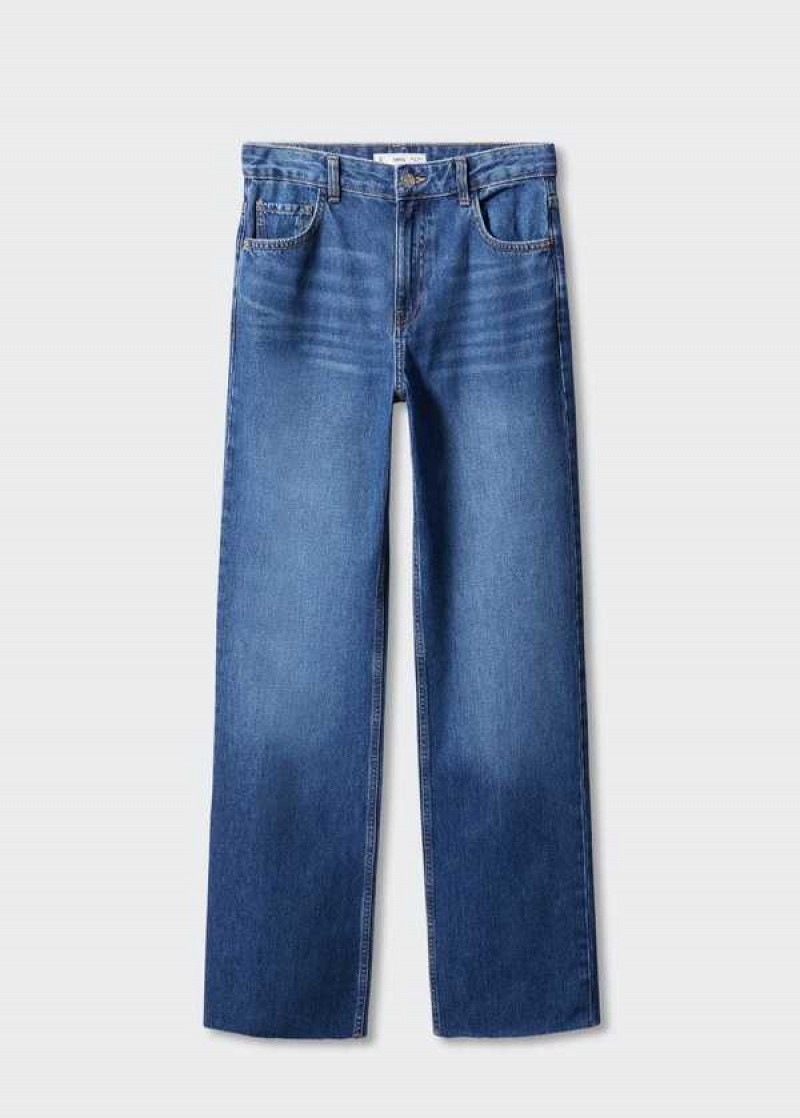 Mango Wideleg Mid-rise Jeans | MNG-23875