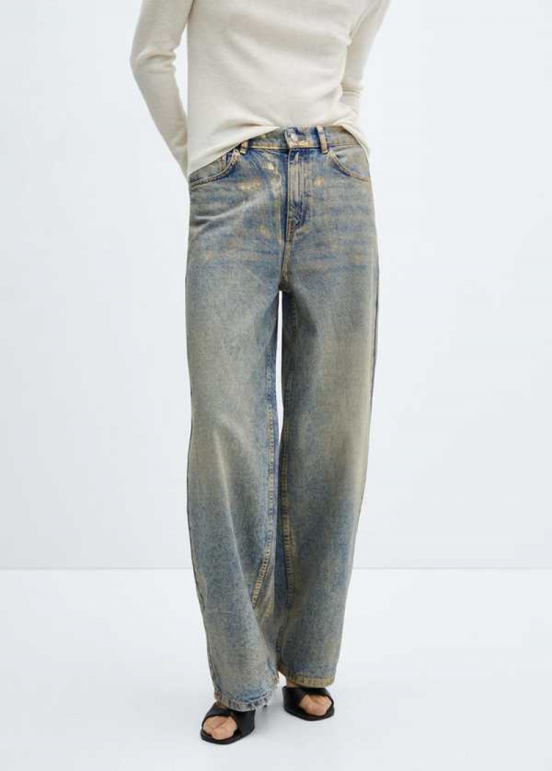 Mango Wideleg Mid-rise Jeans | MNG-23879