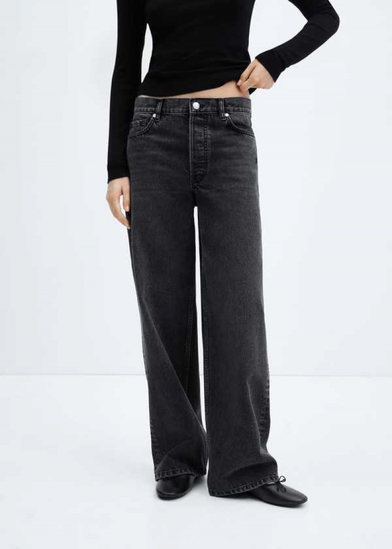 Mango Wideleg Mid-rise Jeans | MNG-23922