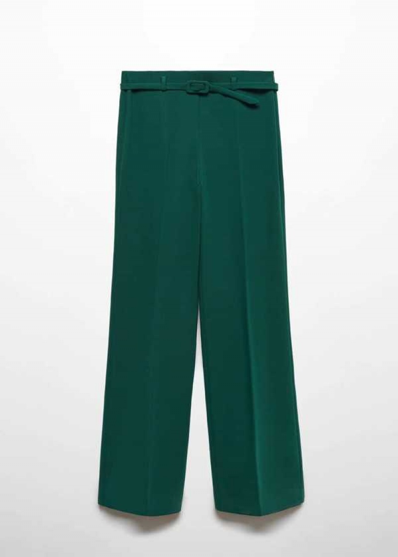 Mango Wideleg Pants With Belt | MNG-24530