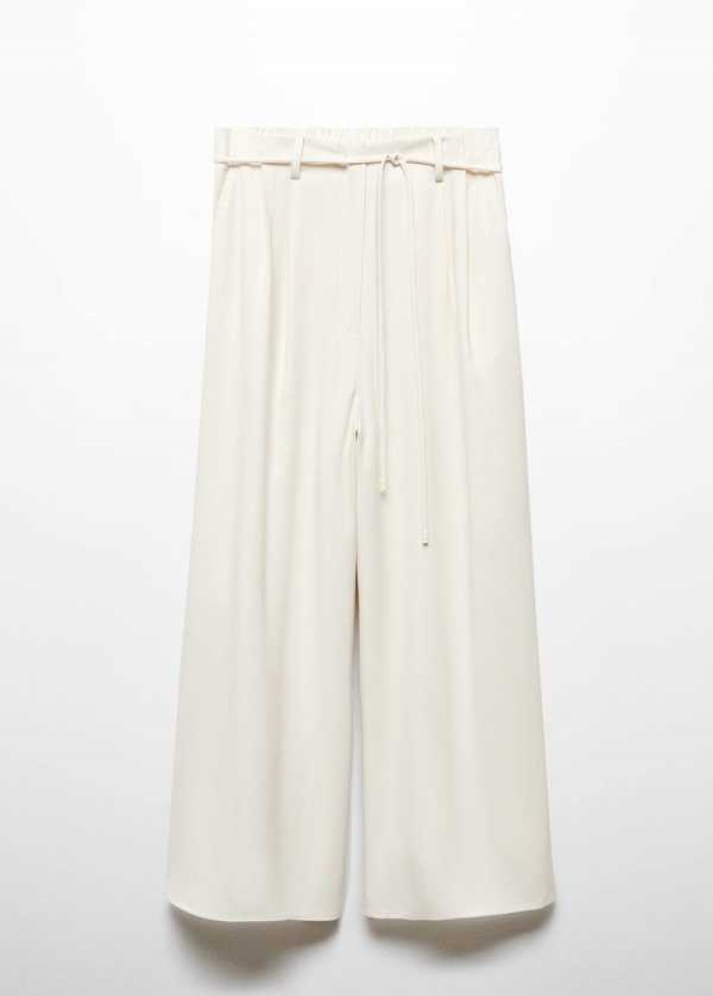 Mango Wideleg Pants With Belt | MNG-24560