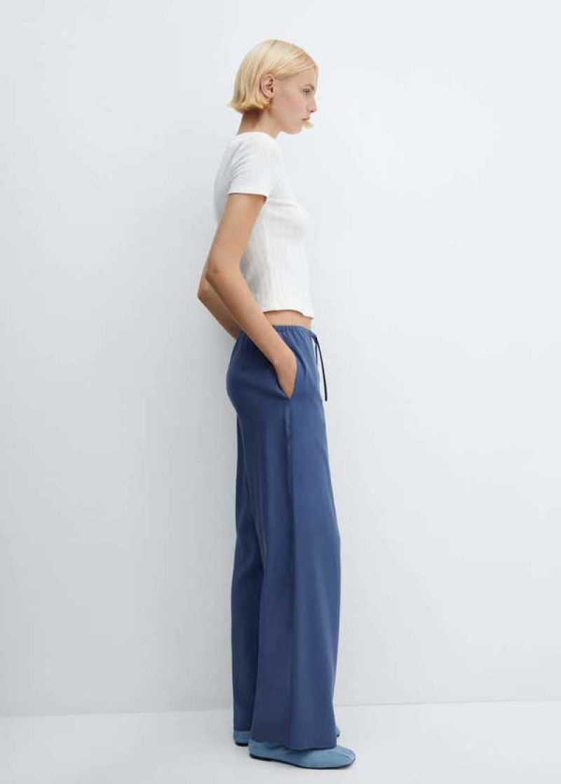 Mango Wideleg Pants With Elastic Pasem | MNG-24565