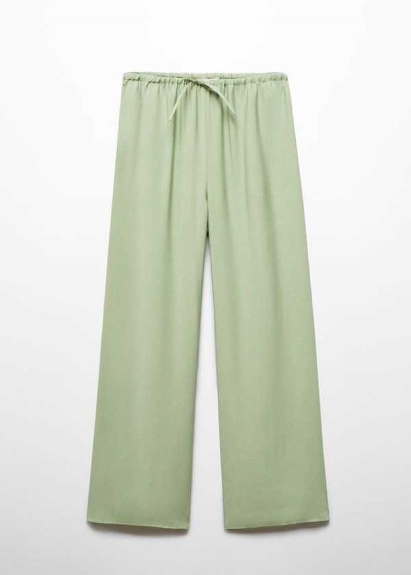 Mango Wideleg Pants With Elastic Pasem | MNG-24559