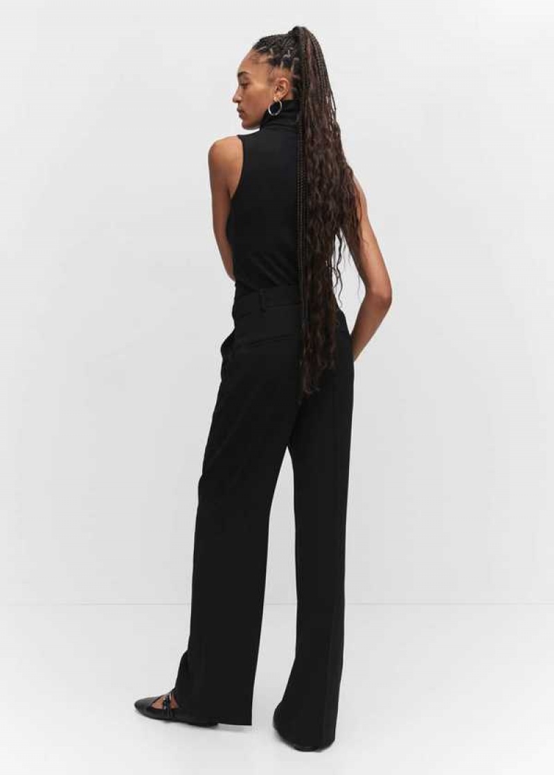 Mango Wideleg Plisovaný Pants | MNG-24443