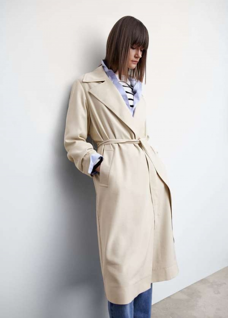 Mango Wrap Coat With Lapels | MNG-26457