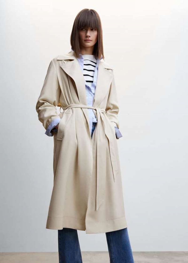 Mango Wrap Coat With Lapels | MNG-26457