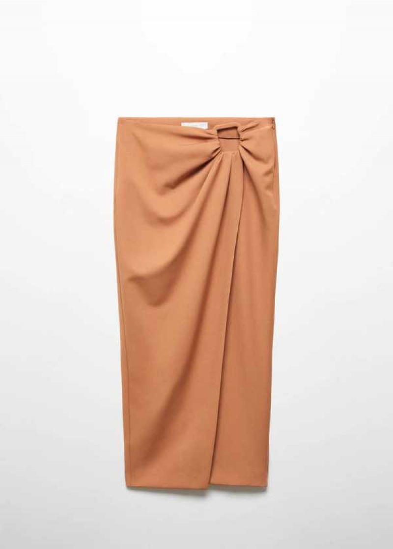 Mango Wrap Skirt With Ruffled Details | MNG-24035